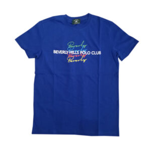 Beverly Hills Polo Club T Shirt G/C M/M Con Stampa Bhpc6305 Royal