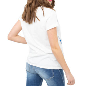 Vicolo T Shirt Rh0156 Taglia Unica Bianco Royal