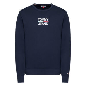 Tommy Jeans Felpa Girocollo Essential Crew Dm0Dm10910 C87 Blue