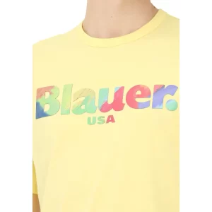 Blauer T Shirt uomo 22SBLUH02173 4547 200 Giallo