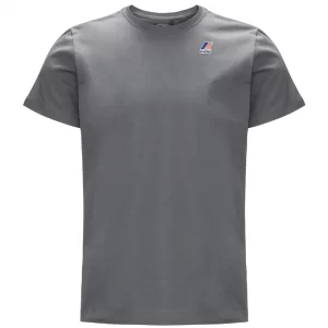 K-Way Uomo T Shirt Edouard K007Je0 X5R Grey Smoked