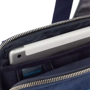 Piquadro Borsello porta iPad in tessuto riciclato CA5704RY BLU