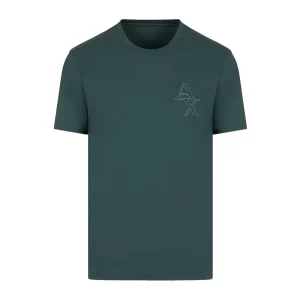 Armani Exchange T shirt uomo 3RZTHL ZJ9AZ 1882 Green Gables