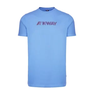 K-Way Uomo T Shirt ELLIOT 3D K3121VW 00K BLUE ULTRA