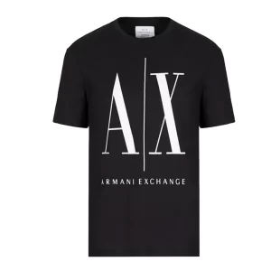 Armani Exchange T Shirt Uomo 8Nztpa Zjh4Z 62AA Black Dark Slate