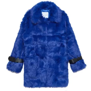 Gaelle cappotto in ecofur GBDP18655 Bluette